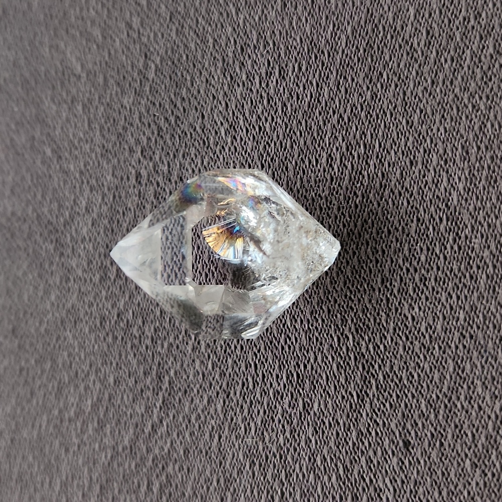 Herkimer Diamond with Hematite Inclusion